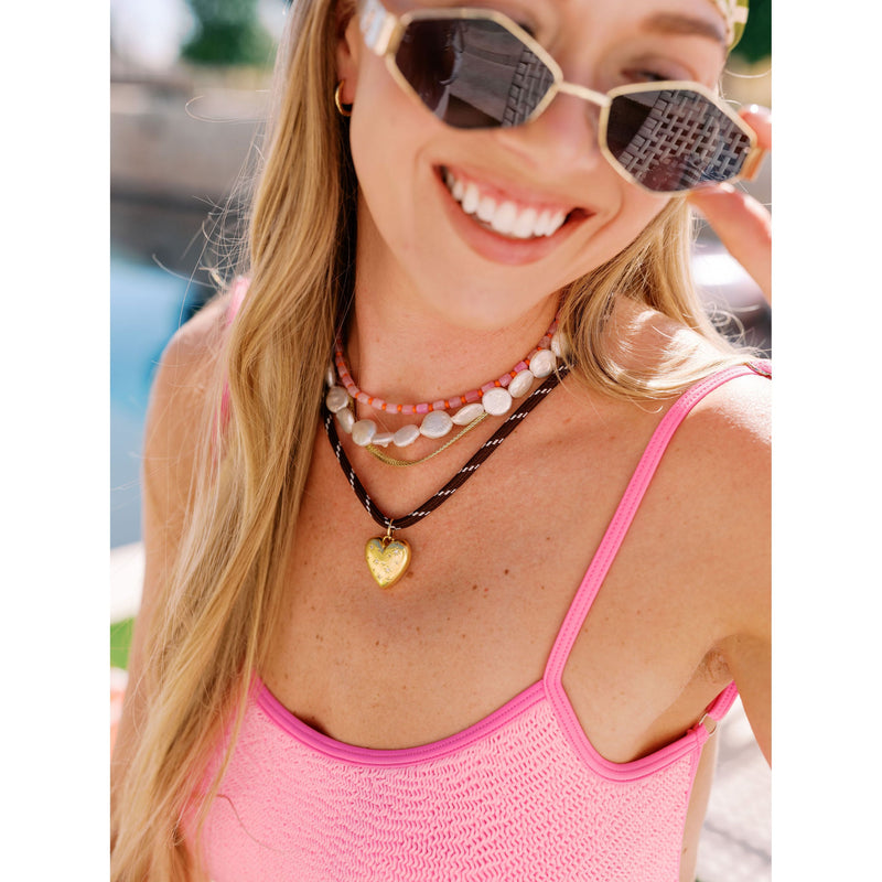 Lulu Heart Cord Necklace – Lola & Tae