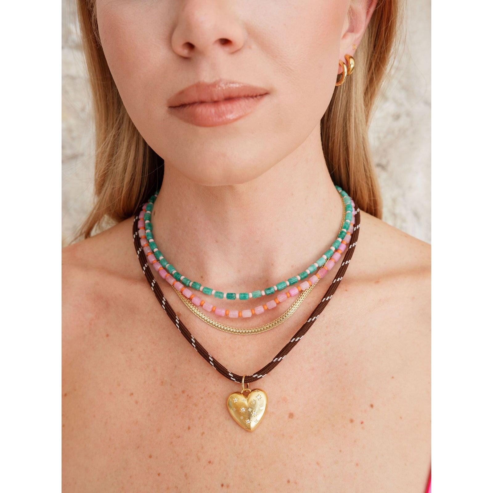 Lulu Heart Cord Necklace – Lola & Tae