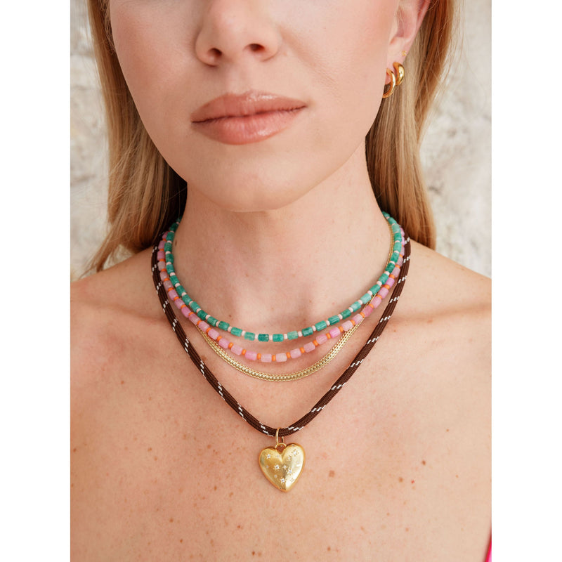 Lulu Heart Cord Necklace – Lola & Tae